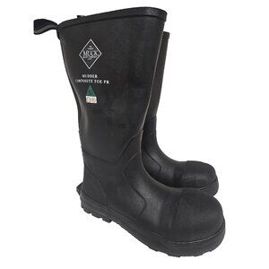 Muck Boots Men's Mudder Composite Toe Waterproof Work Boot Black Size 10M